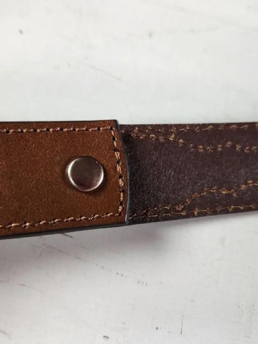NWOT Nocona Boys Tooled Leather Longhorn Belt Western Brown Silver Buckle